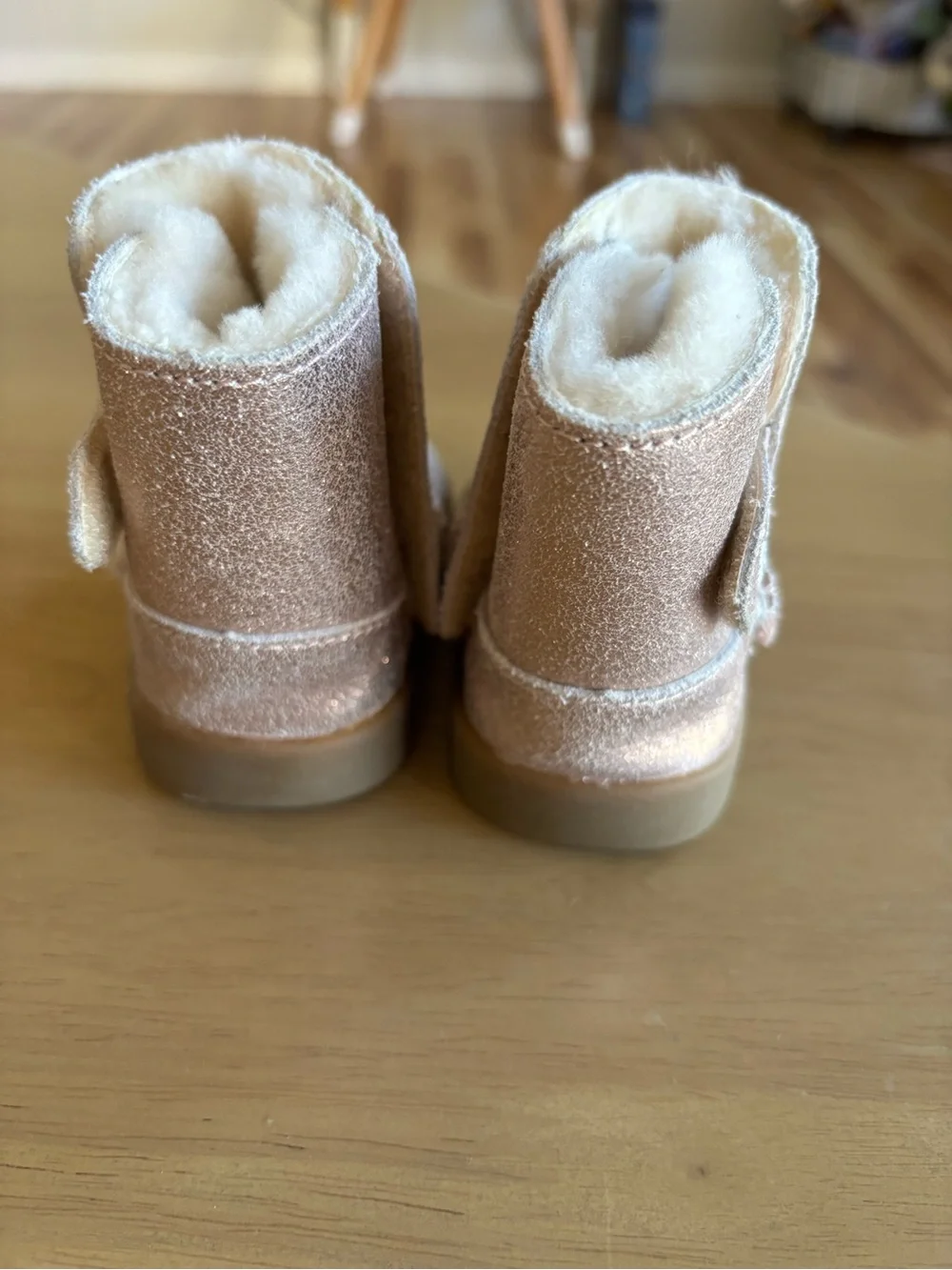 UGG Baby Classic Metallic Pink Sheepskin Boot